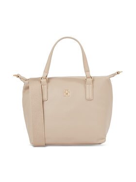 Tommy Hilfiger Tommy Hilfiger Soma Poppy Plus Small Tote AW0AW15592 Bēšs