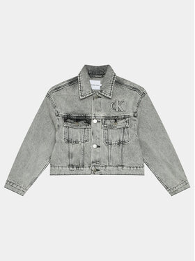 Calvin Klein Jeans Calvin Klein Jeans Džinsinė striukė IG0IG02279 Pilka Relaxed Fit