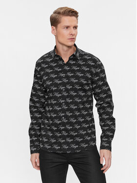 Hugo Hugo Košile Emero 50508614 Černá Straight Fit