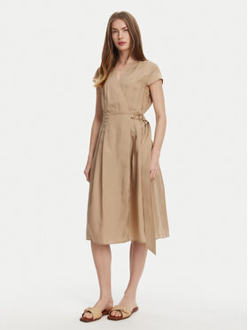 TWINSET TWINSET Rochie de vară 251TT2072 Bej Loose Fit