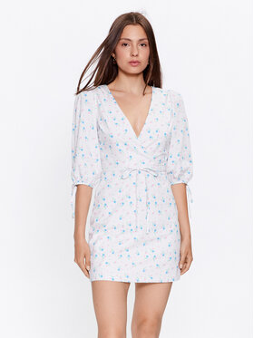 Glamorous Glamorous Vsakodnevna obleka CK6917 Bela Regular Fit