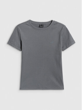 4F 4F T-Shirt BASIC+ Szary Slim Fit