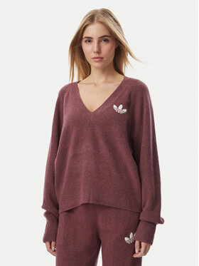 adidas adidas Pulover Essentials IA4443 Temno rjava Loose Fit