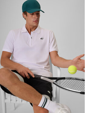 4F 4F Polo COMMERCIAL Biały Regular Fit