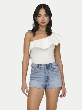 ONLY ONLY Bluse Soffy 15320339 Weiß Regular Fit