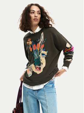 Desigual Desigual Μπλούζα Evelyn 26SWSK16 Γκρι Regular Fit