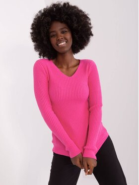 Merg Selection Merg Selection Sweter 241805 Różowy Regular Fit