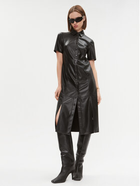 Φόρεμα από απομίμηση δέρματος DKNY φωτογραφία