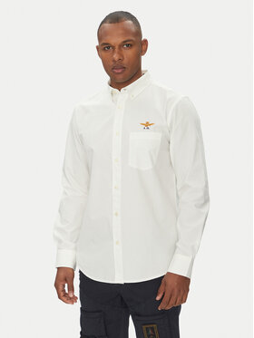 Aeronautica Militare Aeronautica Militare Košeľa 251CA1277CT3532 Biela Regular Fit