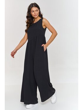 Makadamia Makadamia Kombinezon m887 Czarny Loose Fit