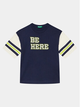 United Colors Of Benetton United Colors Of Benetton T-särk 3096C10HD Tumesinine Oversize