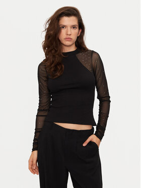 Noisy May Noisy May Bluză Maya 27032594 Negru Regular Fit