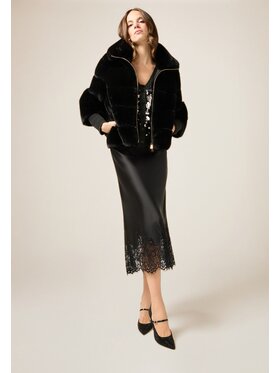 Oltre Oltre Gonna midi 1005J000299N033 Nero Slim Fit