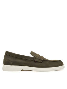 Tommy Hilfiger Tommy Hilfiger Mokasíny Nubuck P Loafer FM0FM05350 Kaki