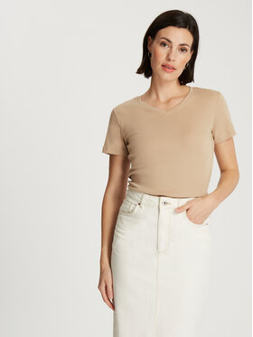 Cross Jeans Cross Jeans T-Shirt 56152-009 Beżowy