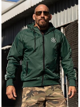 PITBULL PITBULL Kurtka przejściowa ATHLETIC TAPE Zielony Regular Fit