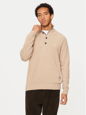 INDICODE INDICODE Sweter Yosevally 35-719 Écru Regular Fit