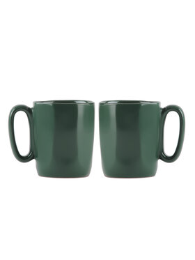 Vialli Design Vialli Design Komplet kubków 2 KUBKI CERAM.Z USZKIEM 80ML FUORI ZIELONE 29972 Zielony