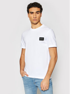 Calvin Klein Calvin Klein T-Shirt Turn-Up Logo K10K107281 Weiß Regular Fit
