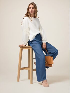 Oltre Oltre Jeans P464J002304N024 Blu Baggy Fit