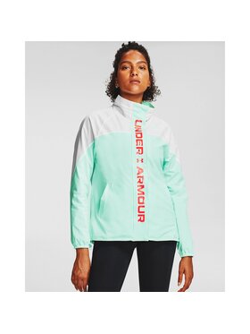 Under Armour Under Armour Kurtka do biegania Recover Woven CB Jacket Turkusowy Loose Fit