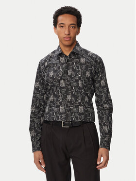 KARL LAGERFELD KARL LAGERFELD Hemd 605000 563613 Schwarz Regular Fit