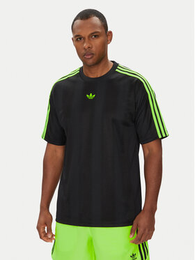 adidas adidas Póló adicolor Jacquard JW5878 Fekete Loose Fit