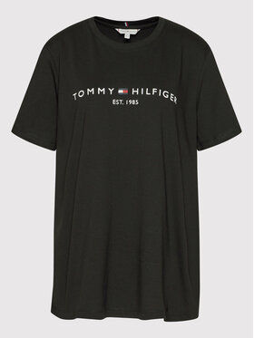 Tommy Hilfiger Curve Tommy Hilfiger Curve T-Shirt Ess WW0WW29738 Czarny Regular Fit