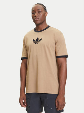 adidas adidas Tričko adicolor 2000s Cali JX1516 Béžová Loose Fit