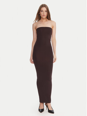 Wolford Wolford Večerna obleka 50795 Rjava Slim Fit