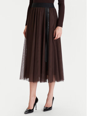 JOOP! JOOP! tylová sukně 58 252S58Fridi 30046657 Hnědá Regular Fit