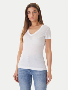 Guess Guess Tričko W5GP31 KCSX2 Biela Classic Fit
