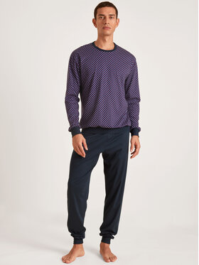 Calida Calida Piżama 42589 Granatowy Comfortable Fit