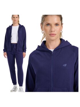 4F 4F Mikina FWMM00TSWSF1763-31S Modrá Regular Fit