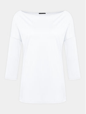 Sisley Sisley Bluză 3QU4L12EE Alb Regular Fit