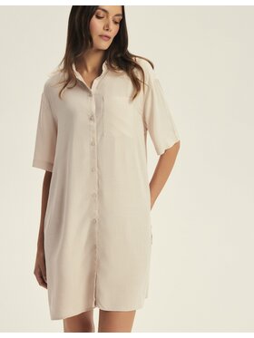 Esotiq Esotiq Koszula nocna 43829 Żółty Regular Fit