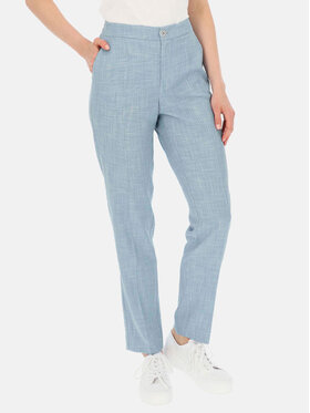 Potis & Verso Potis & Verso Spodnie damskie Dorian Niebieski Chino Fit