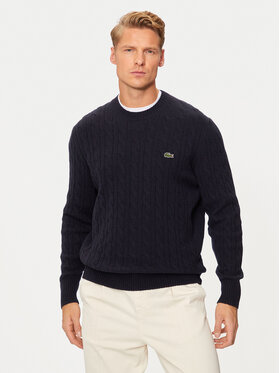 Lacoste Lacoste Sweter AH2924 Granatowy Regular Fit