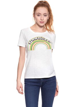 Wrangler Wrangler T-Shirt GRAPHIC TEE Biały Regular Fit
