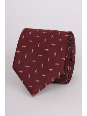 LARS LARS Krawat P3430 Bordowy