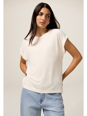 Oltre Oltre T-shirt G305J004203N011 Bianco Regular Fit