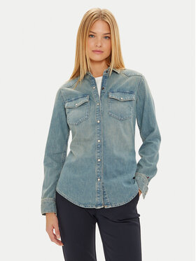 Tommy Hilfiger Tommy Hilfiger Джинсова сорочка WW0WW42875 Голубий Slim Fit