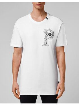 PHILIPP PLEIN PHILIPP PLEIN T-Shirt 30979 Biały Regular Fit