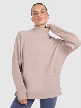 4F 4F Bluza 4FWAW25TFSWF589-83S Brązowy Oversize