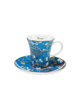 Goebel Goebel Filiżanka do espresso V. van Gogh - Drzewo migdałowca Turkusowy