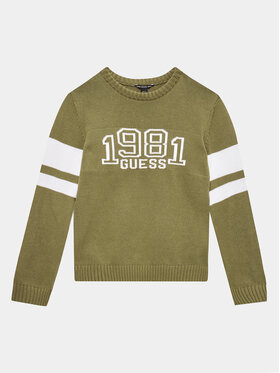 Guess Guess Πουλόβερ L3YR00 Z2NN0 Πράσινο Regular Fit