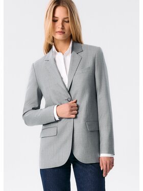 MARI PRETI MARI PRETI Marynarka Cavalier Szary Regular Fit