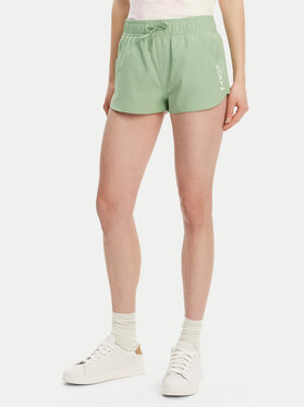 Roxy Roxy Riidest šortsid ERJBS03298 Roheline Regular Fit