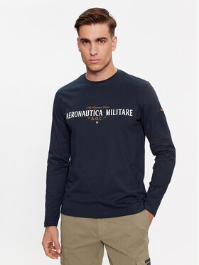 Aeronautica Militare Aeronautica Militare Longsleeve 232TS2187J538 Dunkelblau Regular Fit