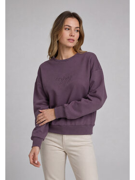 Volcano Volcano Bluza B-HARRISSA Fioletowy Regular Fit
